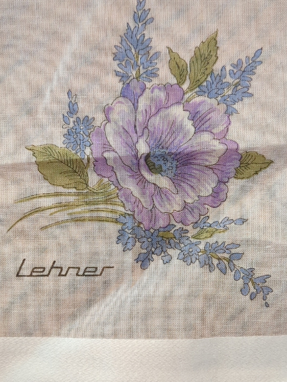 Lavender Vintage Designer Handkerchief Bundle - Picture 5 of 8
